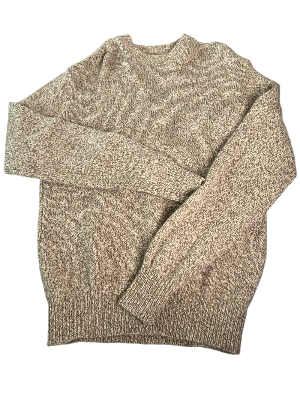 Vintage L.L Bean Chunky Wool Sweater Long Men’s Size XL Beige